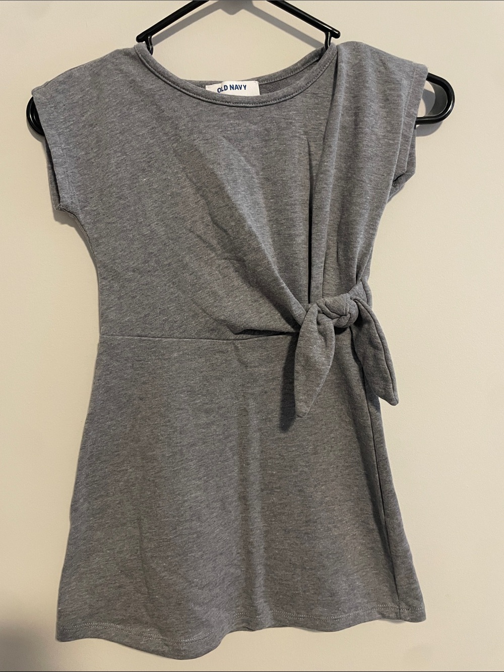Old Navy Gray Knot-Waist Everyday Dress